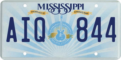 MS license plate AIQ844