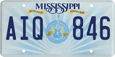 MS license plate AIQ846
