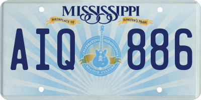 MS license plate AIQ886
