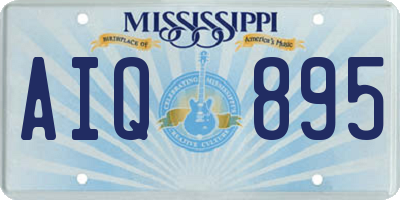 MS license plate AIQ895