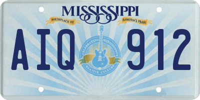 MS license plate AIQ912