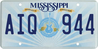 MS license plate AIQ944
