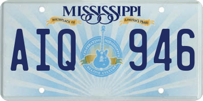 MS license plate AIQ946