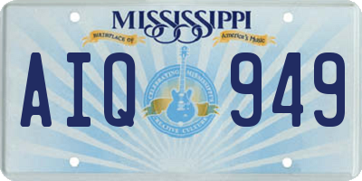 MS license plate AIQ949
