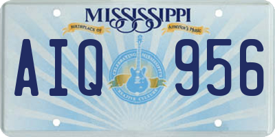 MS license plate AIQ956