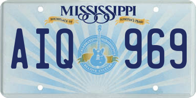 MS license plate AIQ969
