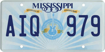 MS license plate AIQ979