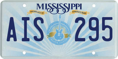 MS license plate AIS295