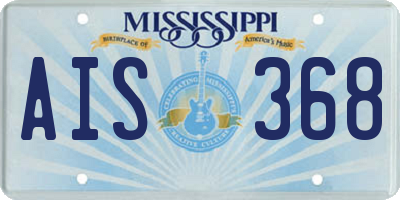 MS license plate AIS368