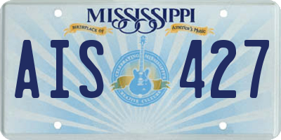 MS license plate AIS427