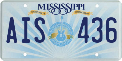 MS license plate AIS436