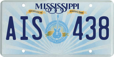 MS license plate AIS438