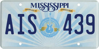 MS license plate AIS439