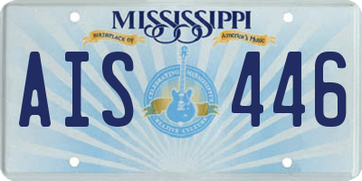 MS license plate AIS446