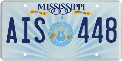 MS license plate AIS448