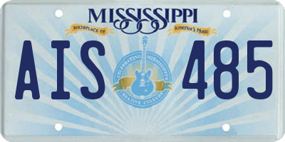 MS license plate AIS485