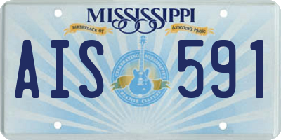 MS license plate AIS591