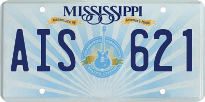 MS license plate AIS621