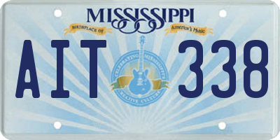 MS license plate AIT338