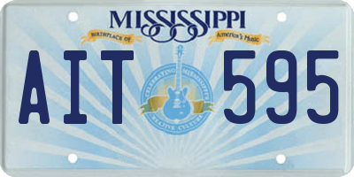 MS license plate AIT595