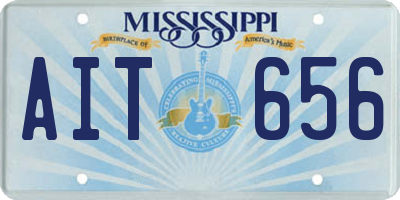 MS license plate AIT656