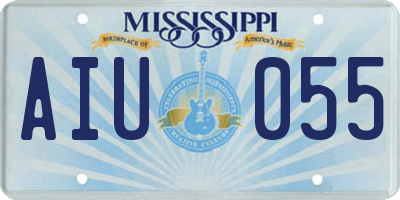 MS license plate AIU055