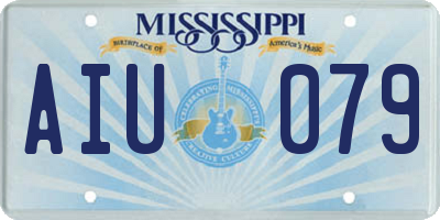 MS license plate AIU079