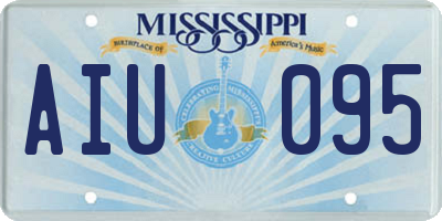 MS license plate AIU095