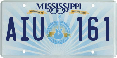 MS license plate AIU161