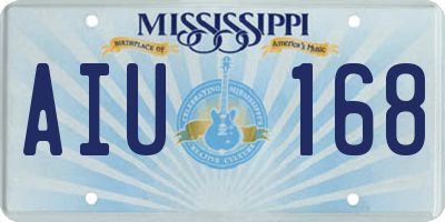 MS license plate AIU168
