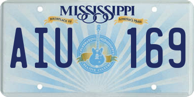 MS license plate AIU169