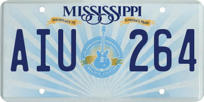 MS license plate AIU264