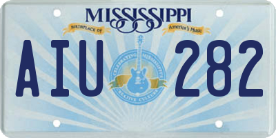 MS license plate AIU282