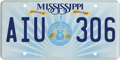 MS license plate AIU306