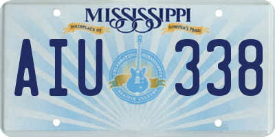 MS license plate AIU338
