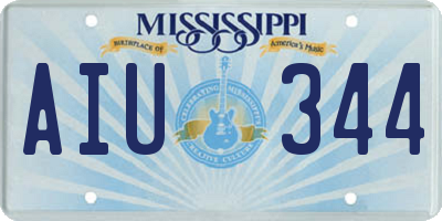 MS license plate AIU344