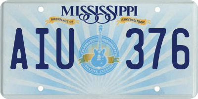 MS license plate AIU376