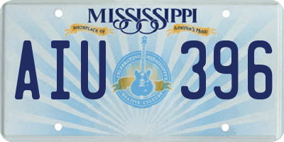 MS license plate AIU396