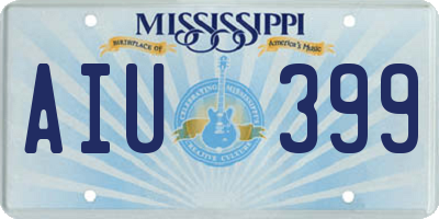 MS license plate AIU399