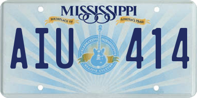 MS license plate AIU414