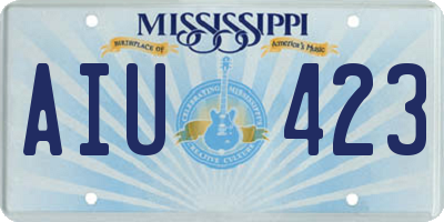 MS license plate AIU423