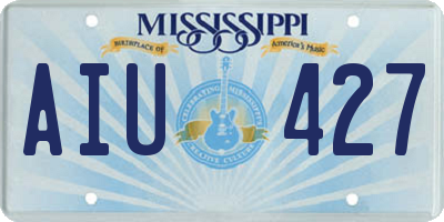 MS license plate AIU427