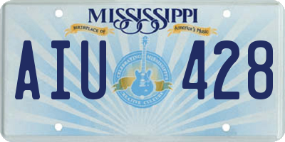 MS license plate AIU428