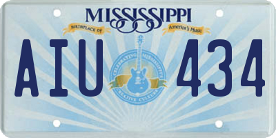 MS license plate AIU434
