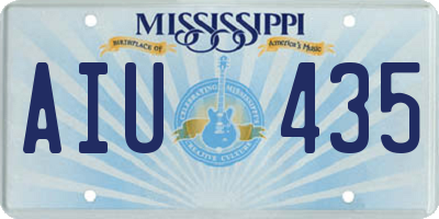 MS license plate AIU435