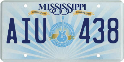 MS license plate AIU438