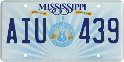 MS license plate AIU439