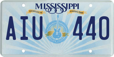 MS license plate AIU440