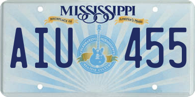 MS license plate AIU455