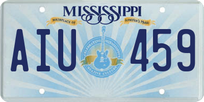 MS license plate AIU459